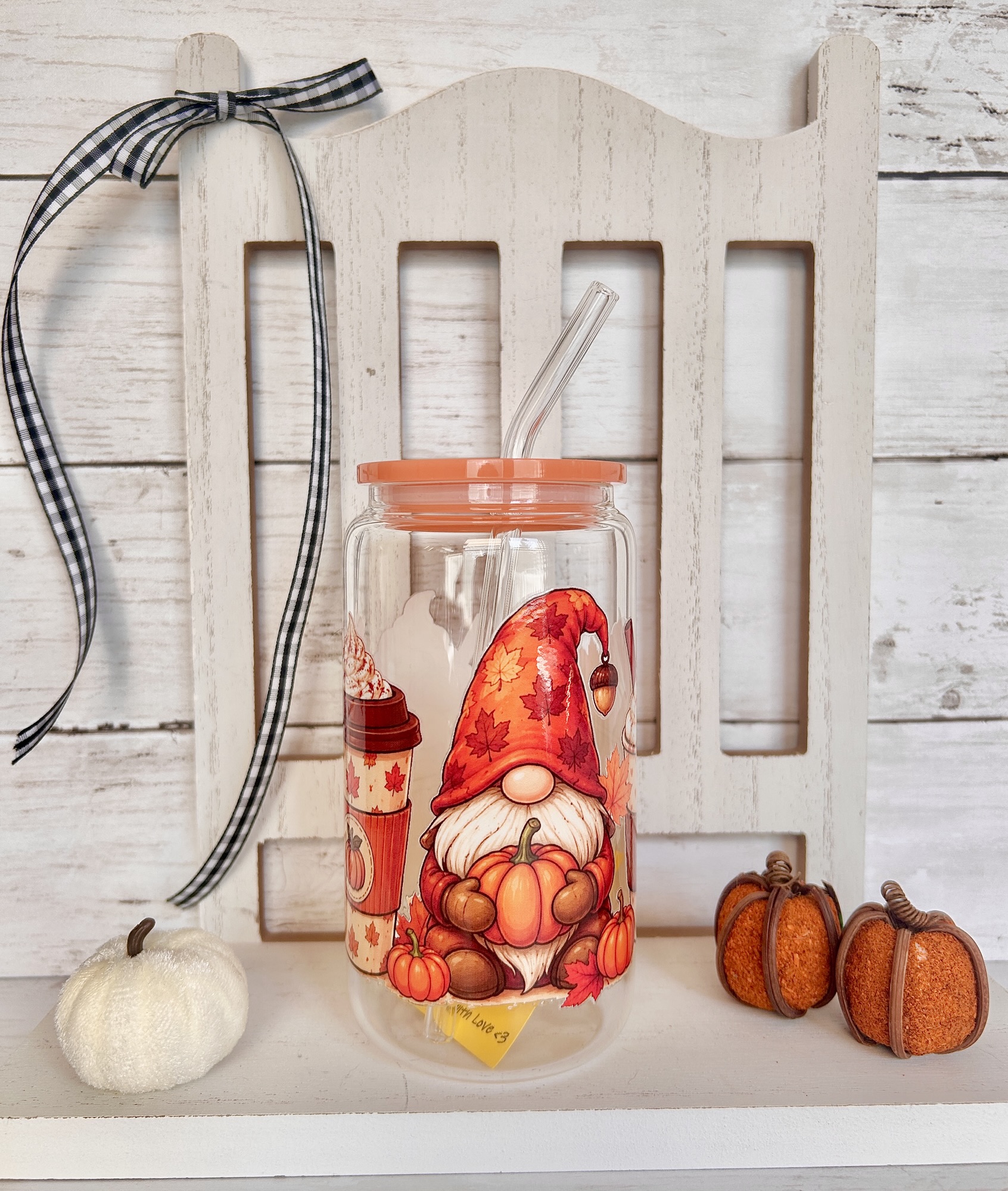 Spice Gnomes - Glass Tumbler Cup